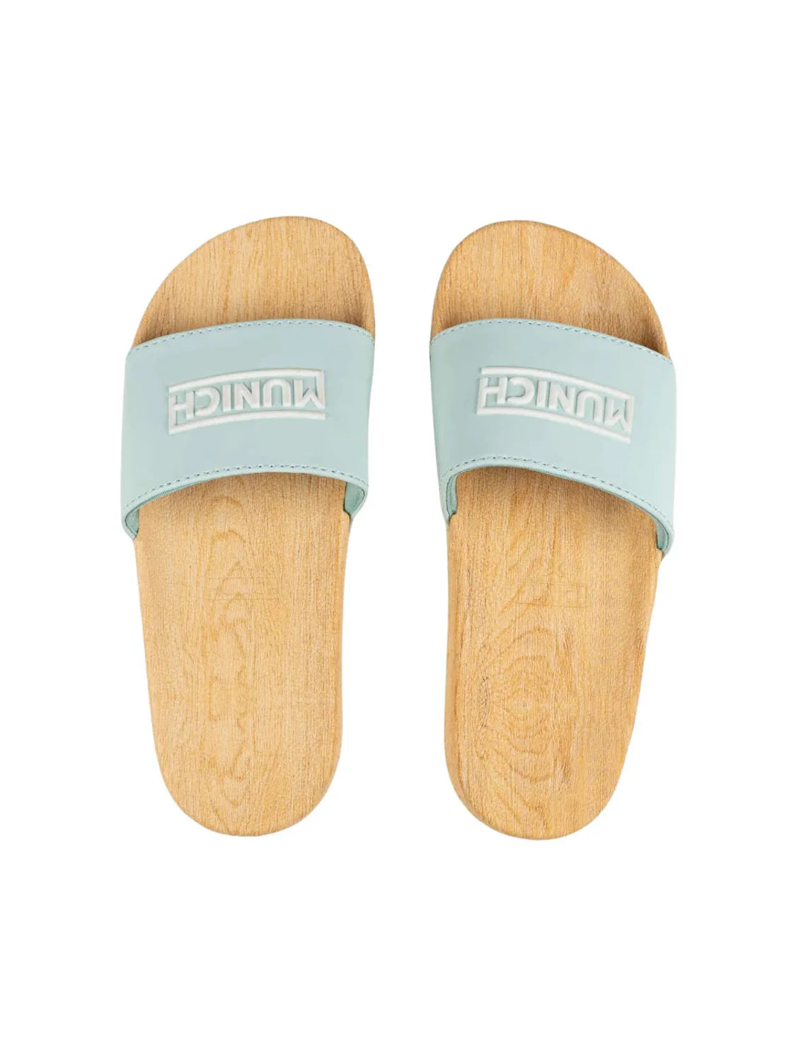 Chancla Munich Flat Slider Wood 325 | Bicos de Fío