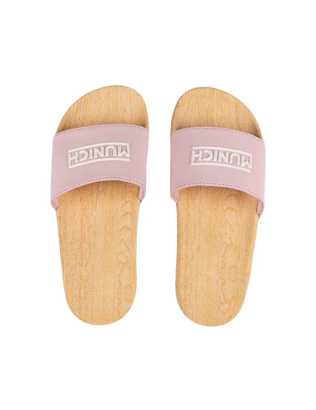  Chancla Munich Flat Slider Wood 326 | Bicos de Fío