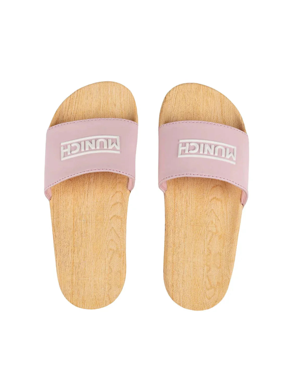  Chancla Munich Flat Slider Wood 326 | Bicos de Fío