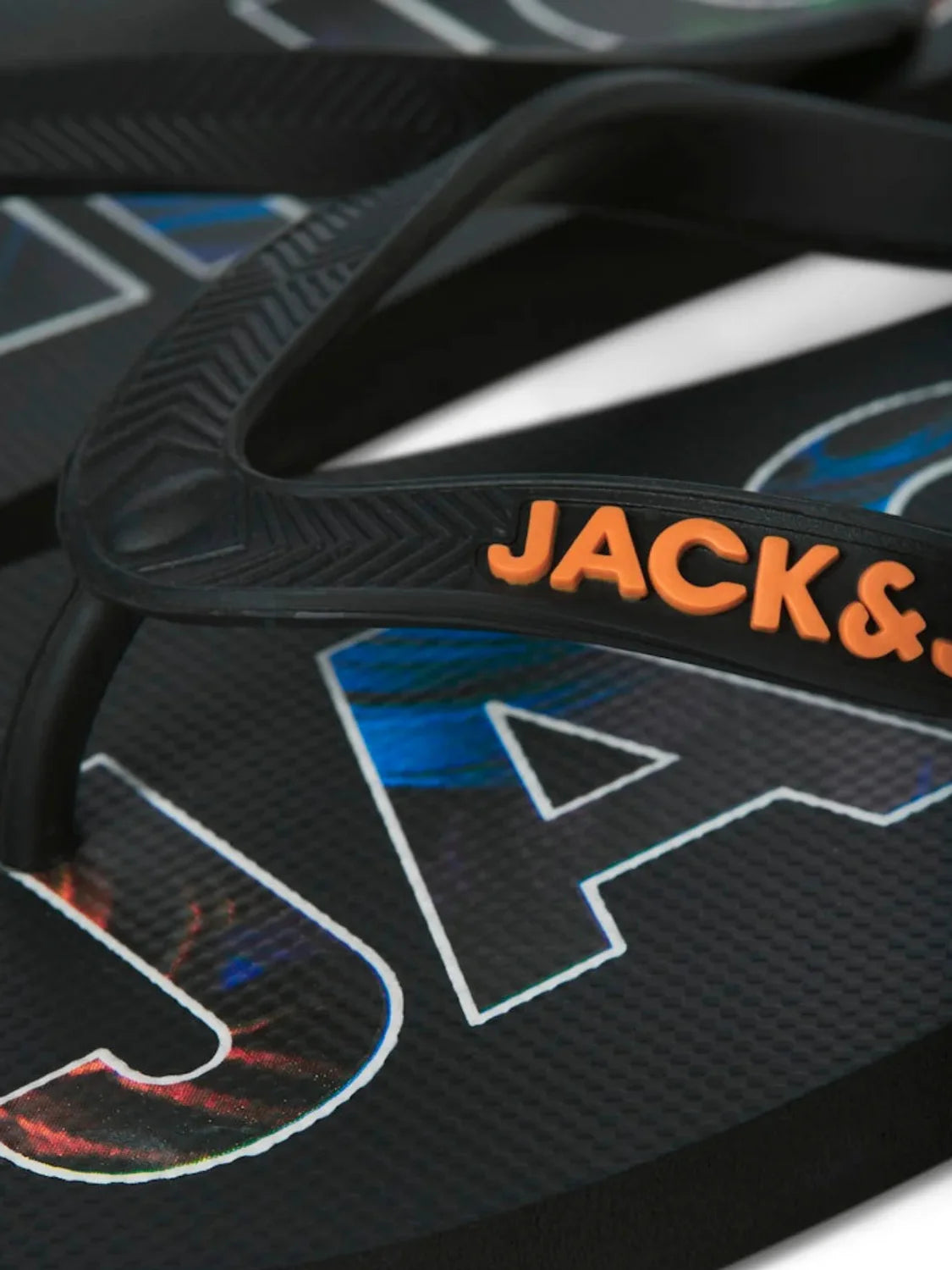 Chancla Jack&Jones Logo Palm Antracita | Bicos de Fío