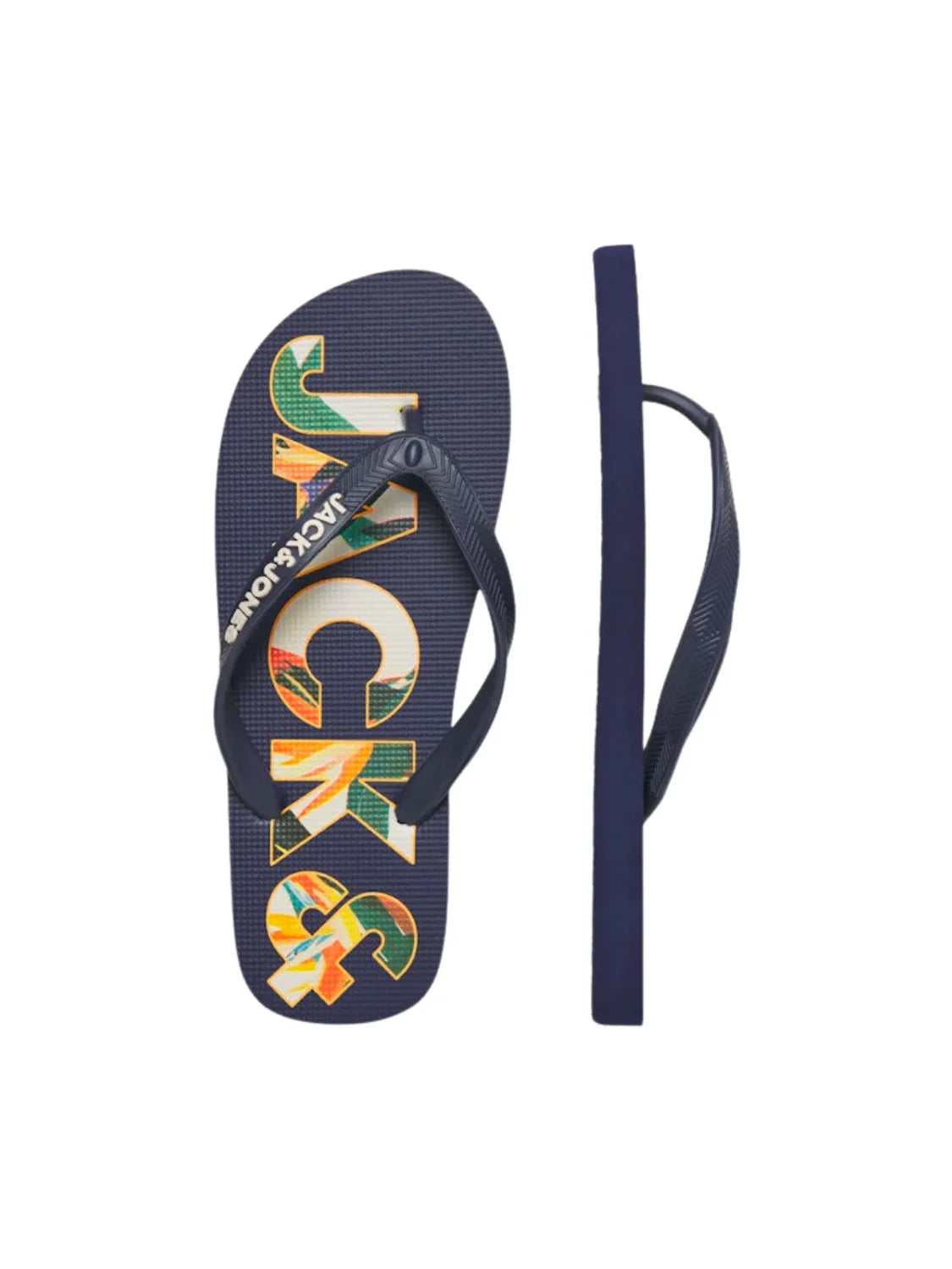 Chancla Jack&Jones Logo Palm Medieval Blue | Bicos de Fío