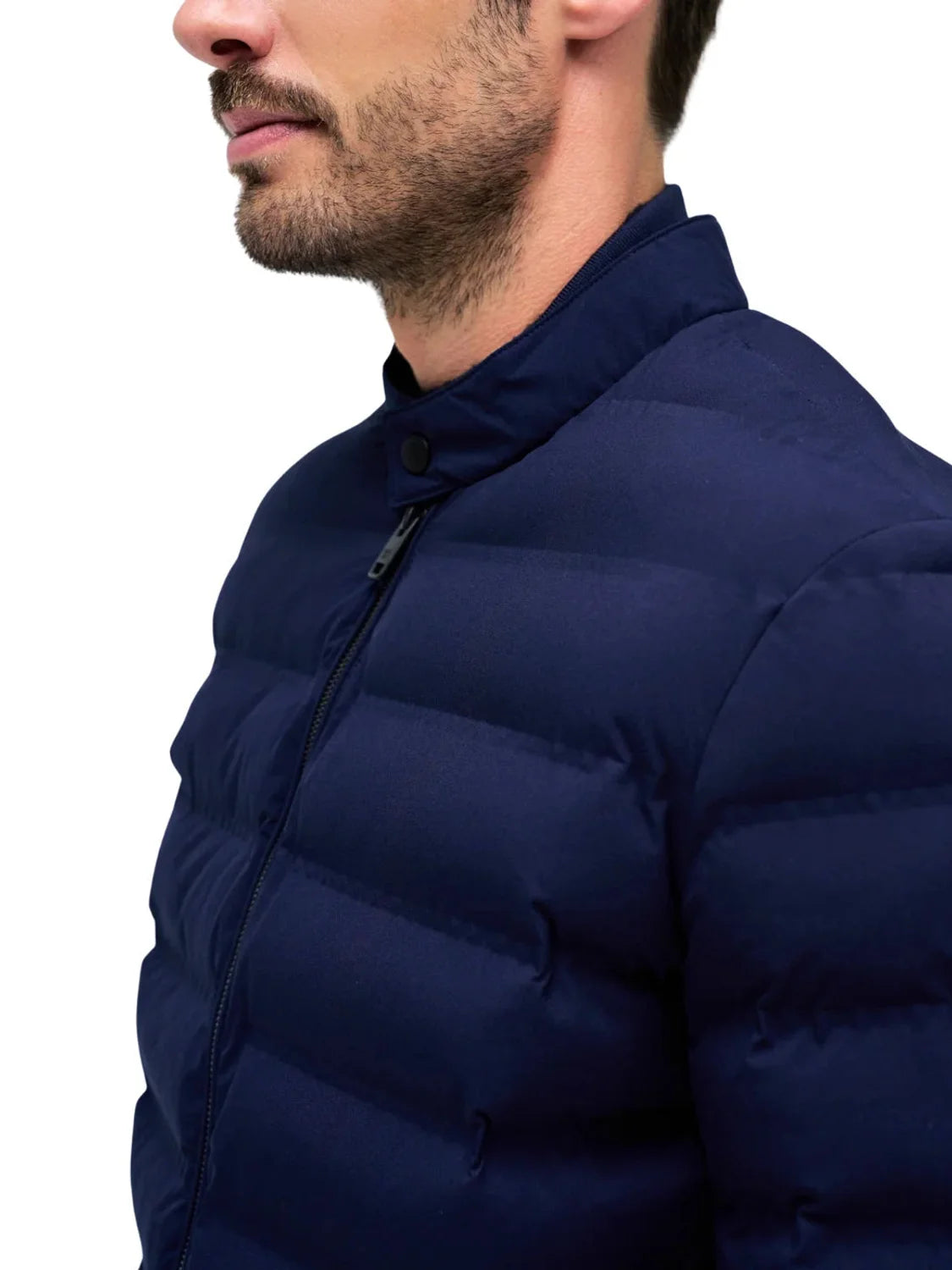 Chaqueta Acolchada Bolsillos Salsa Jeans Azul Marino | Bicos de Fío