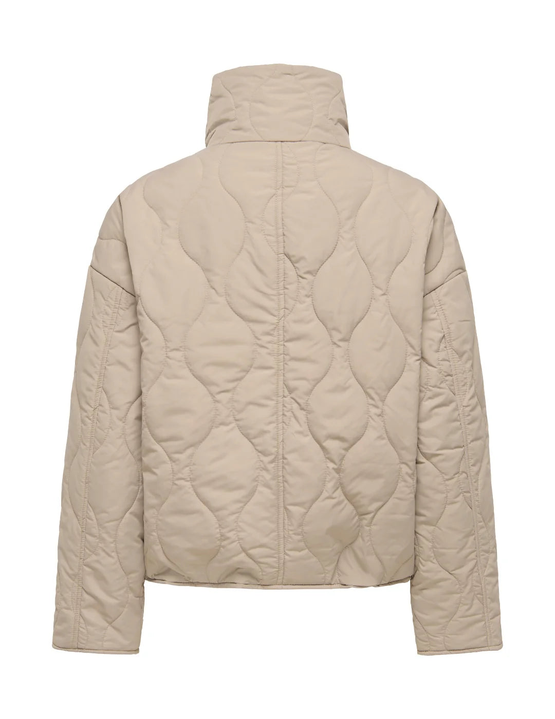 Chaqueta Acolchada Corta ONLY Sigga Beige | Bicos de Fío