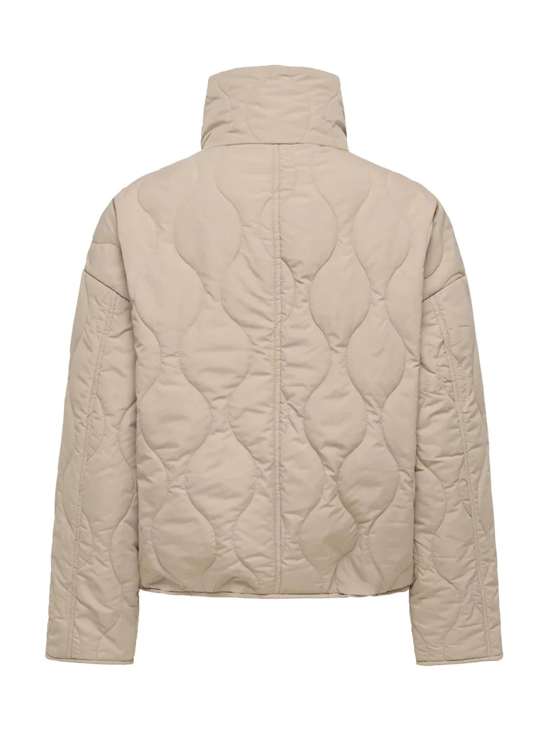 Chaqueta Acolchada Corta ONLY Sigga Beige | Bicos de Fío