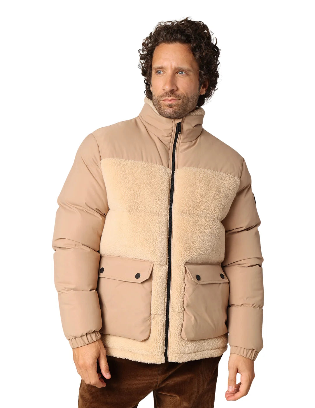 Chaqueta Acolchada DEELUXE Cambri Beige | Bicos de Fío
