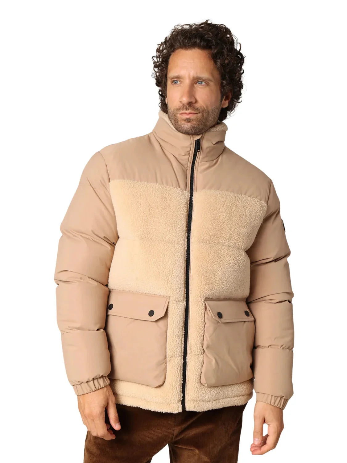 Chaqueta Acolchada DEELUXE Cambri Beige | Bicos de Fío