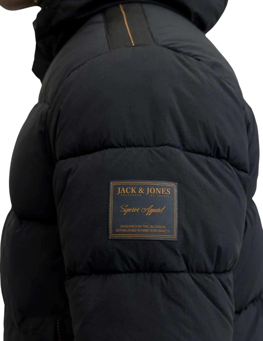 Chaqueta Acolchada Jack&Jones Detroit Negro | Bicos de Fío