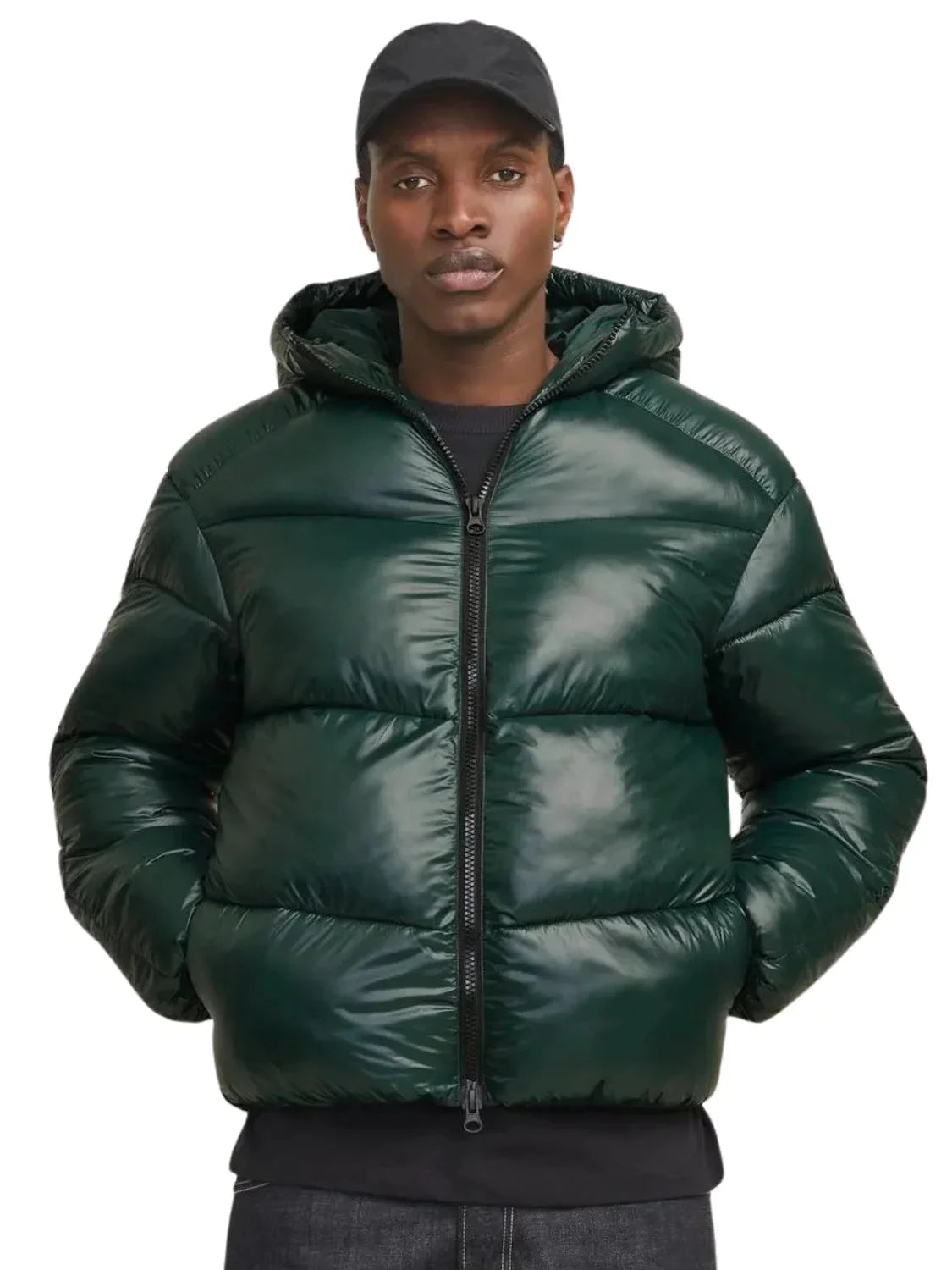 Chaqueta Acolchada Jack&Jones Flex Verde | Bicos de Fío