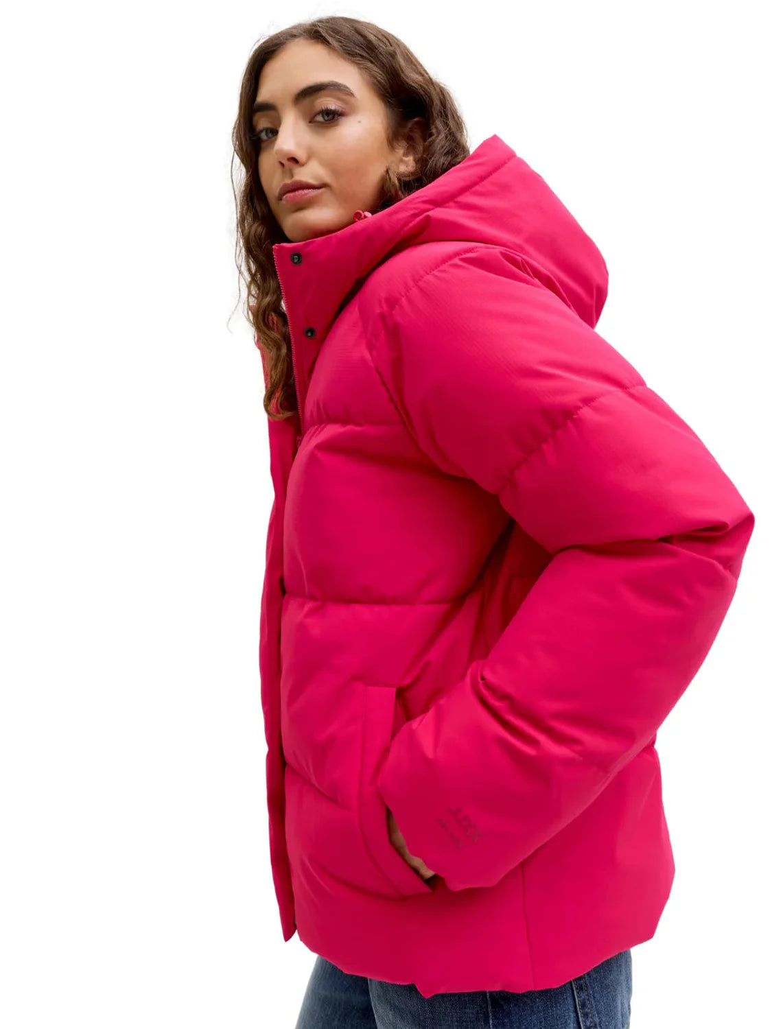 Chaqueta Acolchada JJXX Global Fucsia | Bicos de Fío