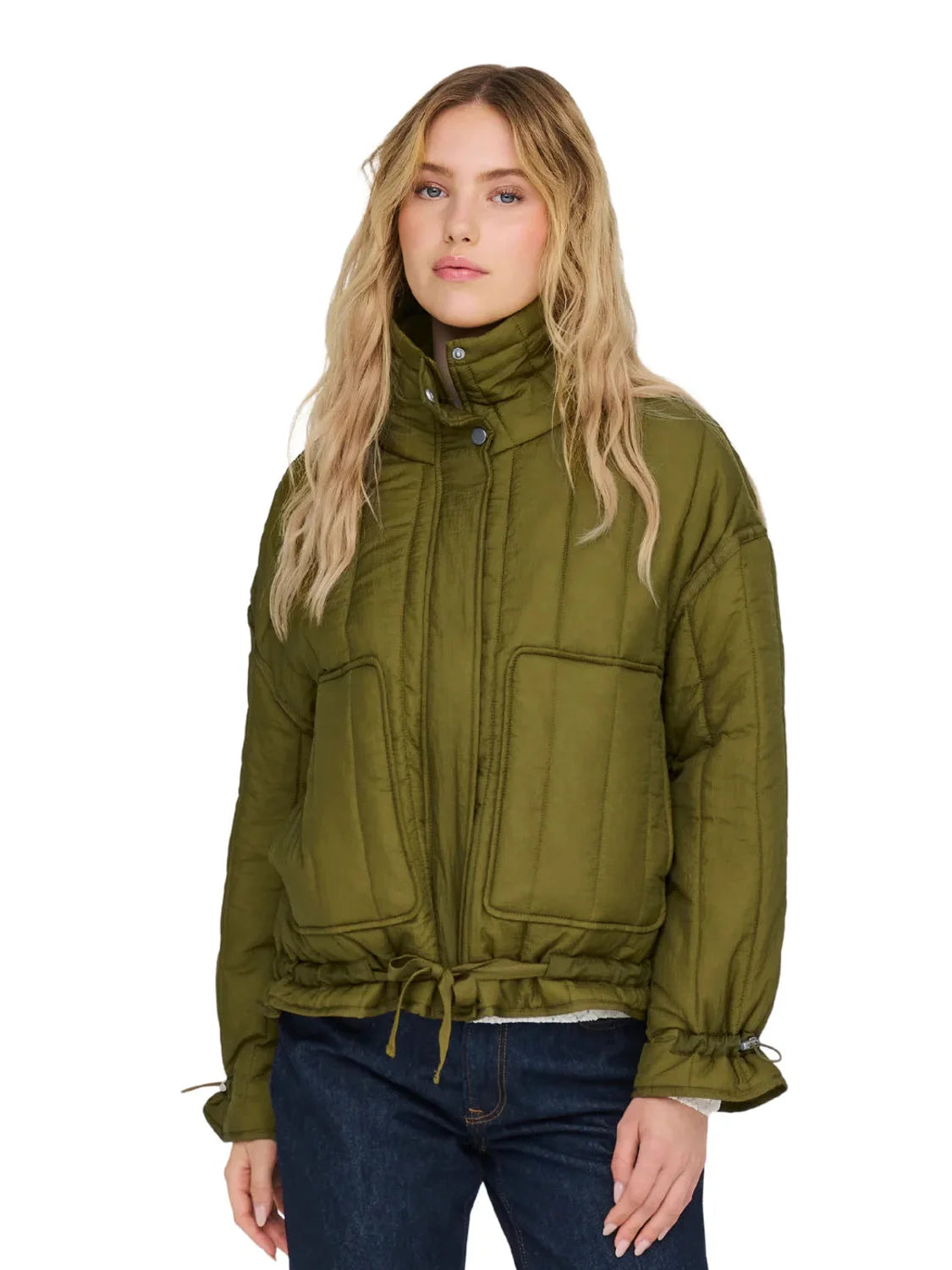 Chaqueta Acolchada Only Onlmayda Verde | Bicos de Fío