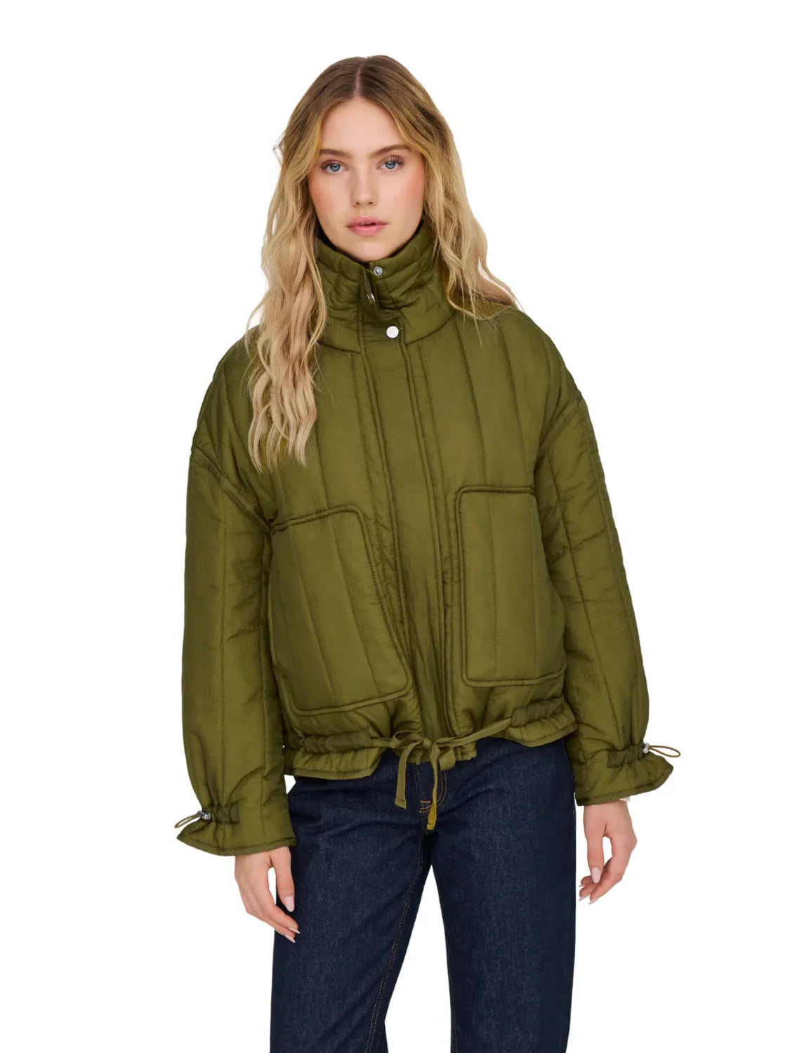 Chaqueta Acolchada Only Onlmayda Verde | Bicos de Fío