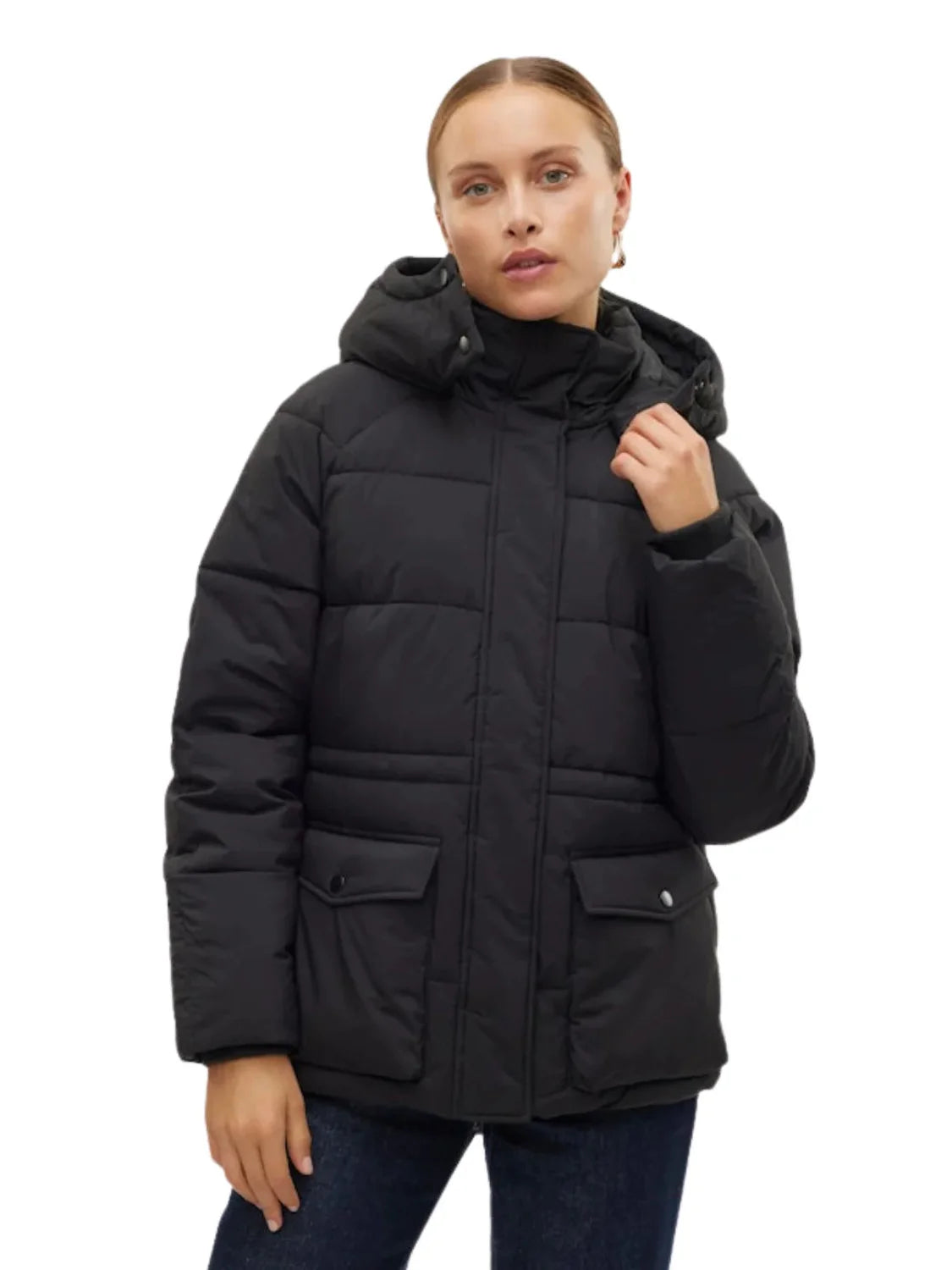 Chaqueta Acolchada Vero Moda Diana Negro | Bicos de Fío