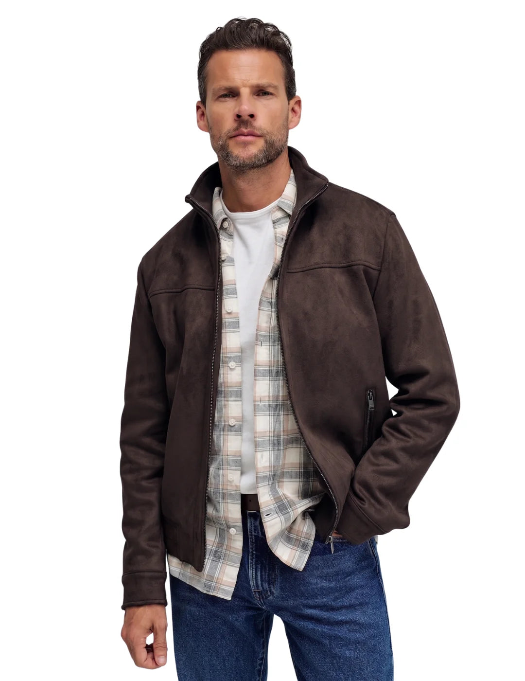Chaqueta Ante Salsa Jeans Marrón Chocolate | Bicos de Fío