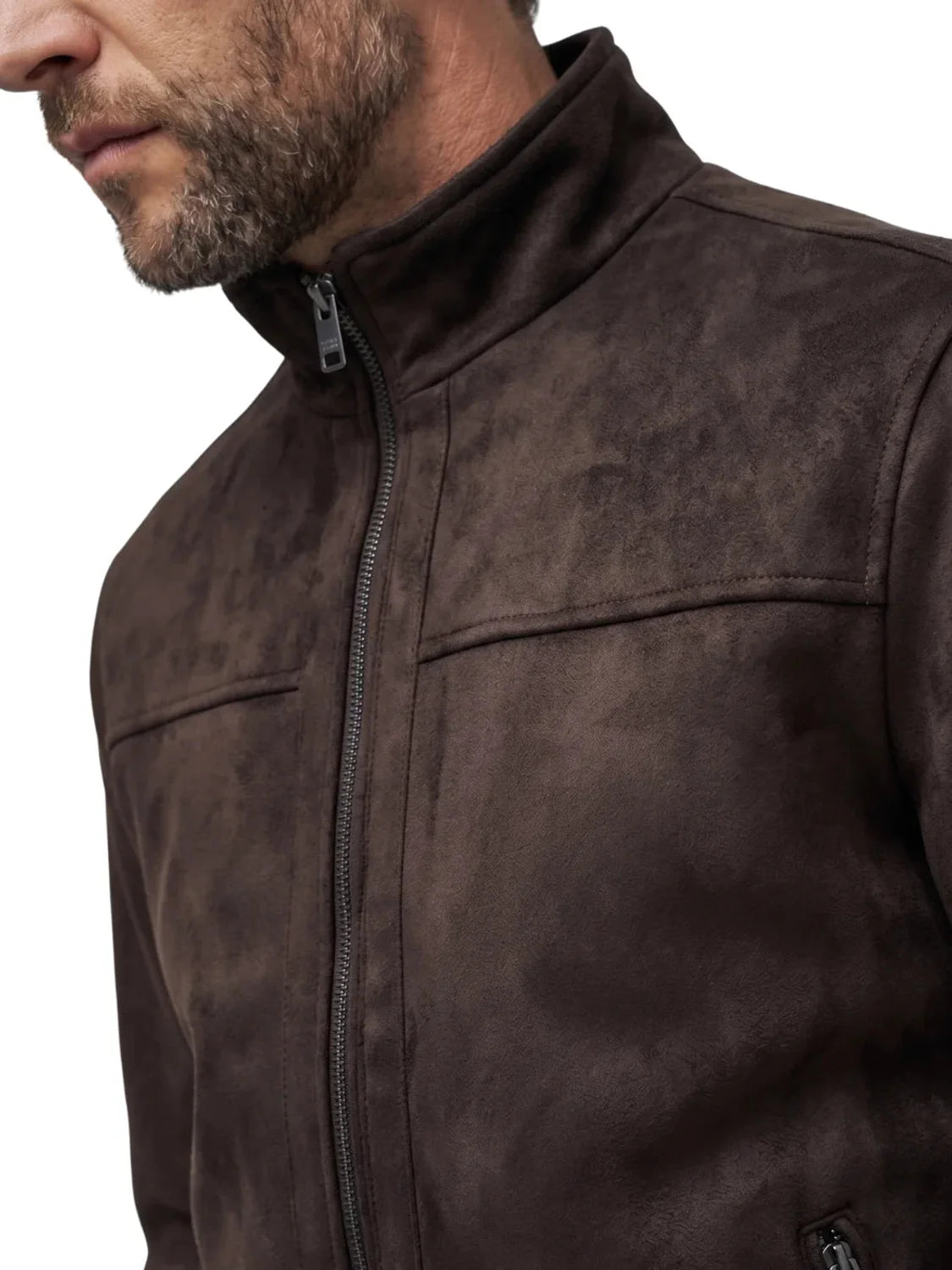 Chaqueta Ante Salsa Jeans Marrón Chocolate | Bicos de Fío