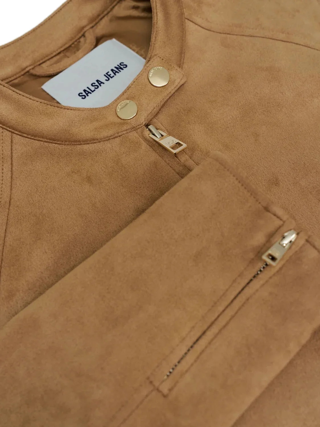 Chaqueta Ante Salsa Jeans Camel | Bicos de Fío