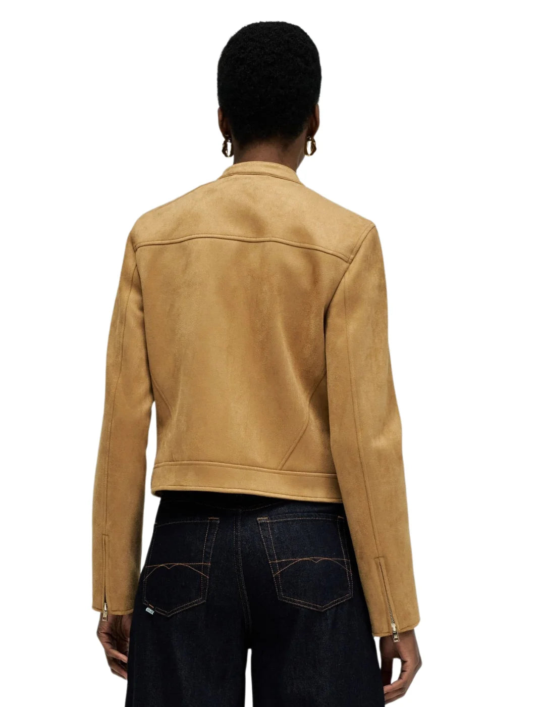 Chaqueta Ante Salsa Jeans Camel | Bicos de Fío