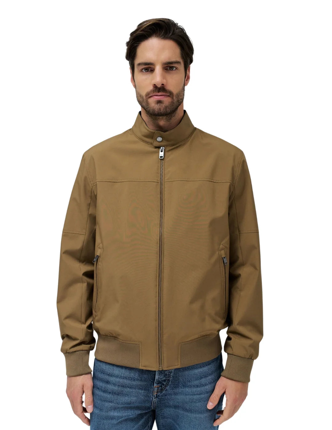 Chaqueta Bomber Ligera Salsa Jeans Marrón | Bicos de Fío