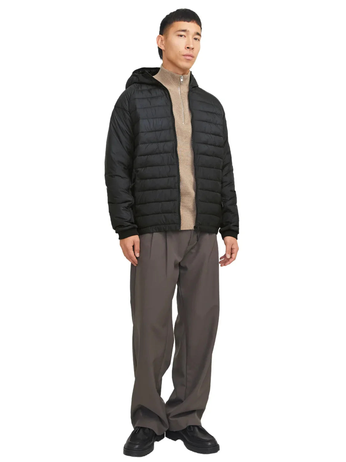 Chaqueta Plumas Jack&Jones State Hybrid Negro | Bicos de Fío