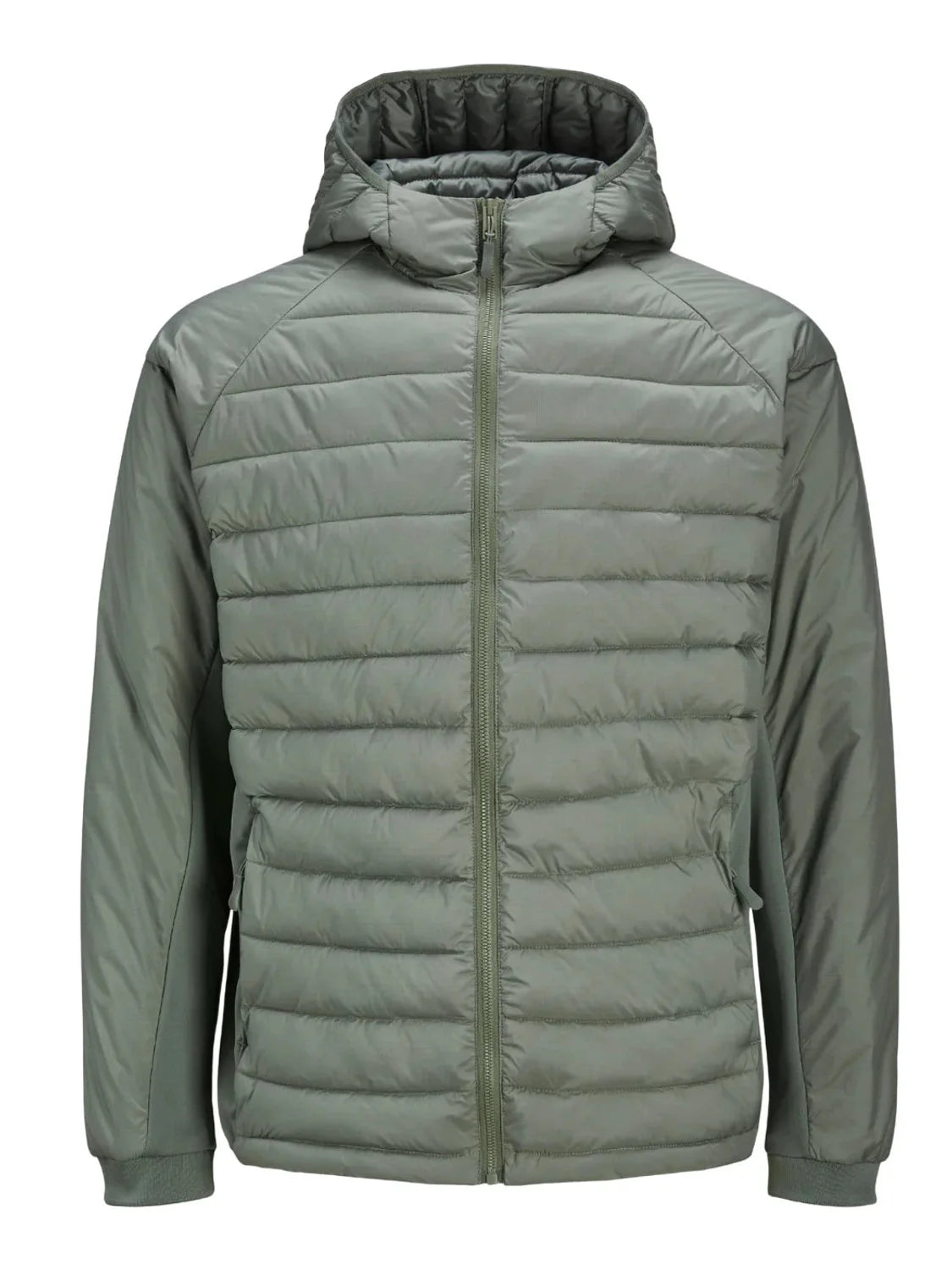 Chaqueta Plumas Jack&Jones State Hybrid Verde | Bicos de Fío