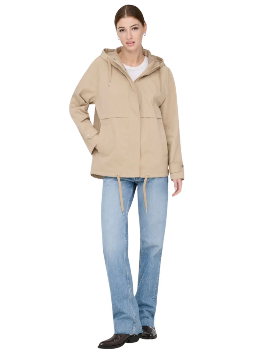 Chaqueta Casual ONLY Orchid Beige | Bicos de Fío