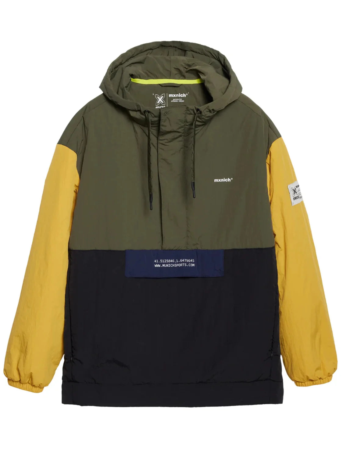 Chaqueta Cortavientos Munich Cover Khaki | Bicos de Fío