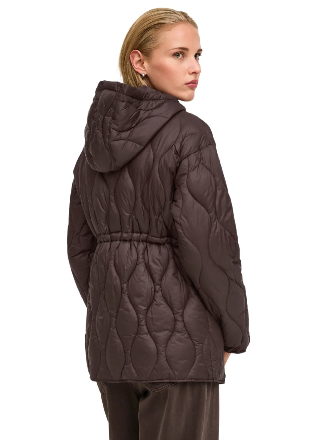 Chaqueta Guateada ONLY Tania Marrón Café | Bicos de Fío