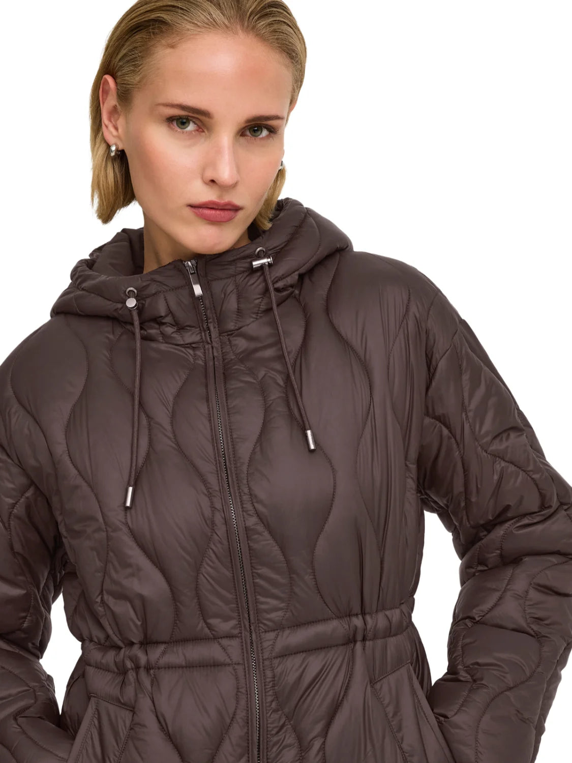 Chaqueta Guateada ONLY Tania Marrón Café | Bicos de Fío