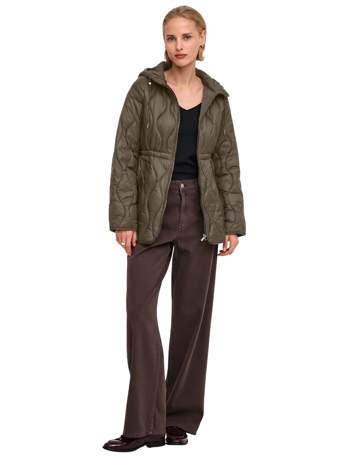 Chaqueta Guateada ONLY Tania Verde Kalamata | Bicos de Fío