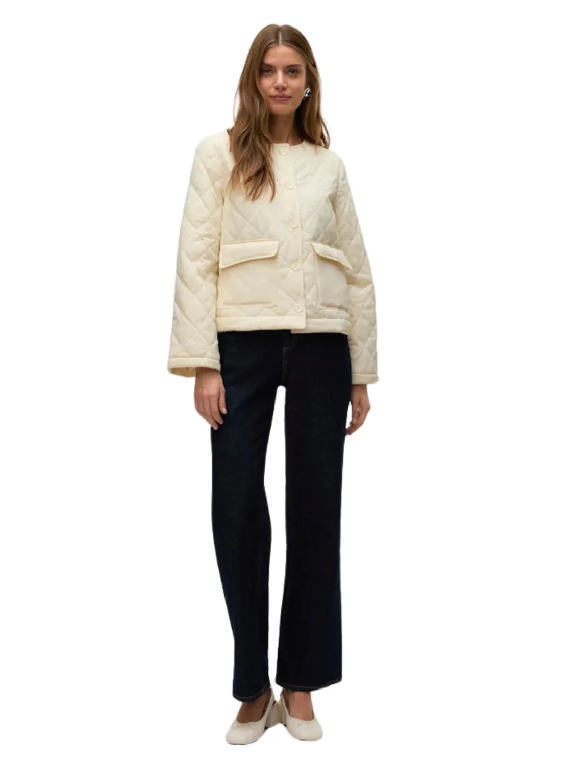 Chaqueta Guateada Vero Moda Sully Beige | Bicos de Fío