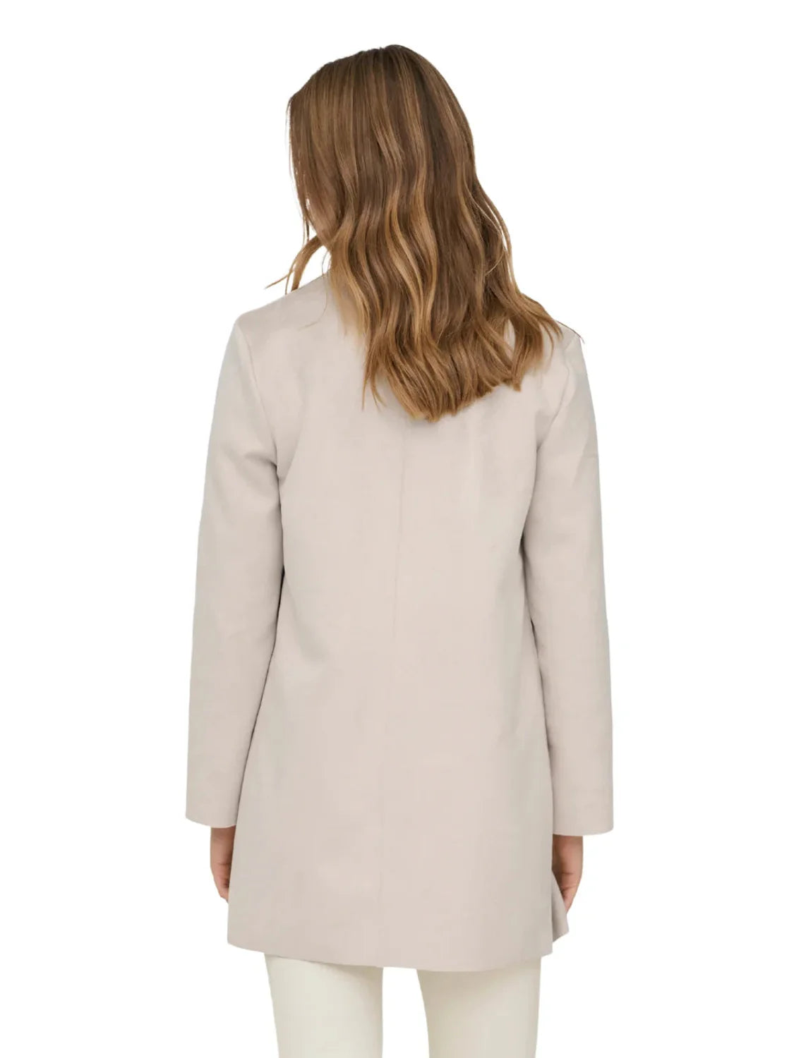 Abrigo De Ante ONLY Joline Beige | Bicos de Fío