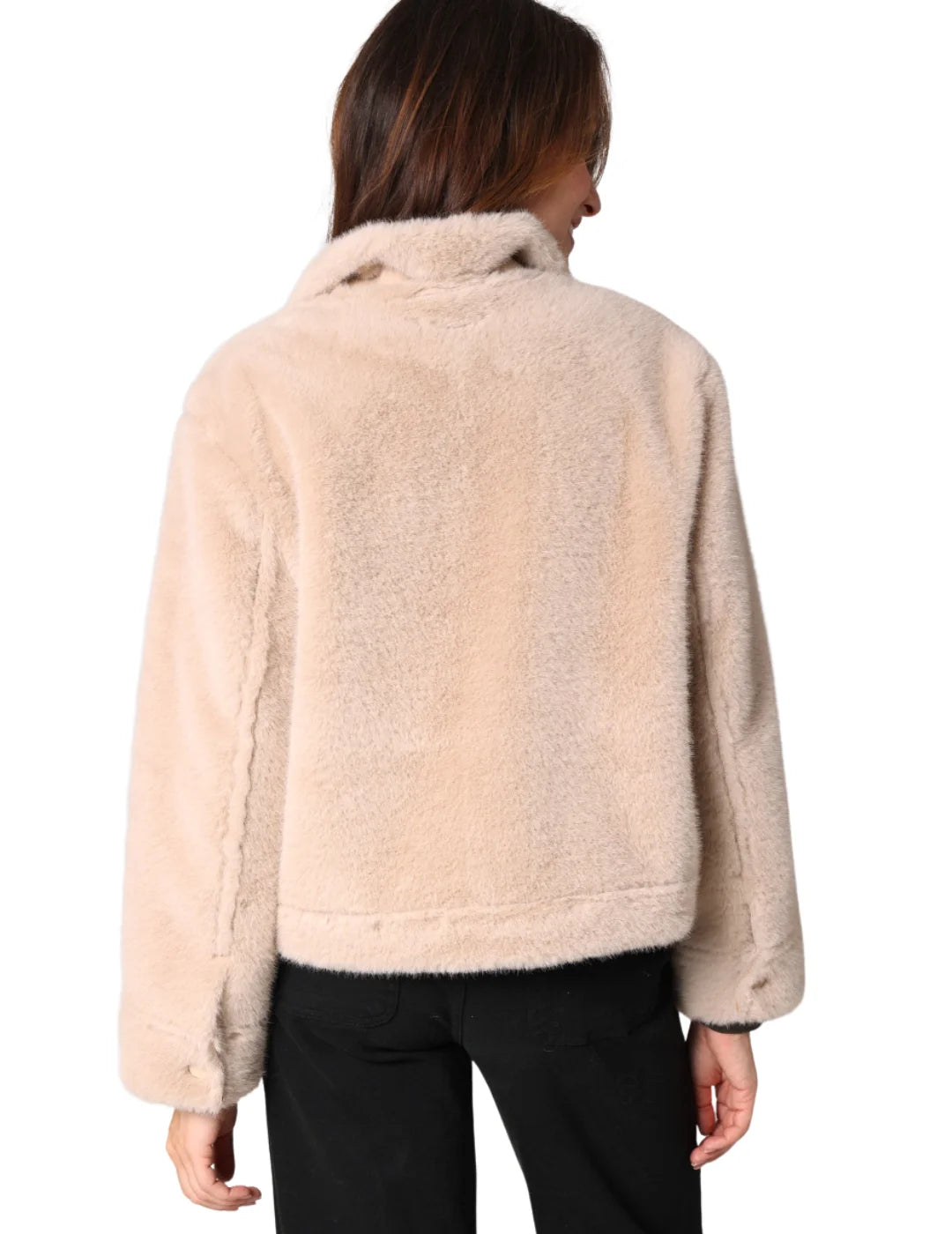 Chaqueta Pelo DEELUXE Silia Beige | Bicos de Fío