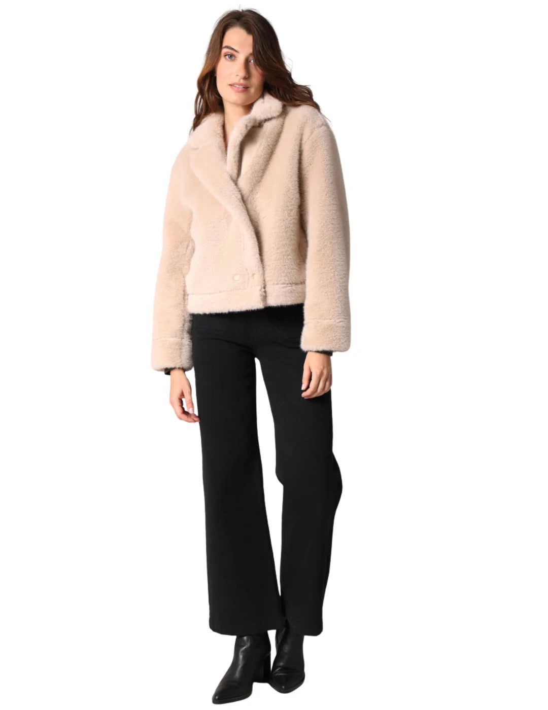 Chaqueta Pelo DEELUXE Silia Beige | Bicos de Fío
