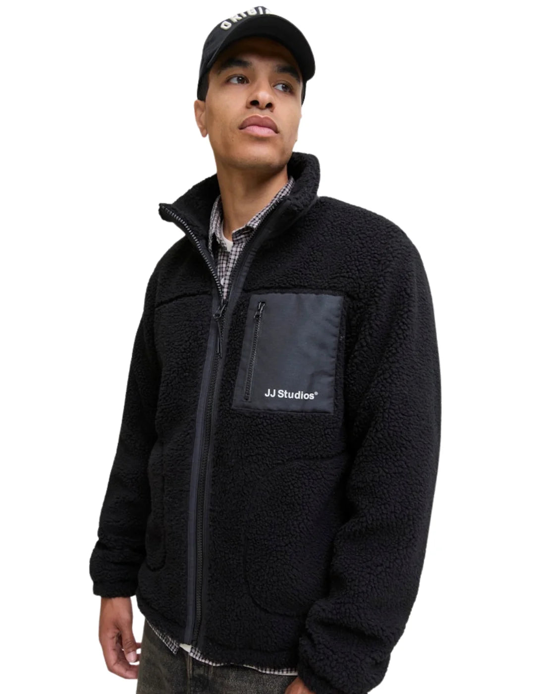 Chaqueta Polar Jack&Jones Soho Negro | Bicos de Fío