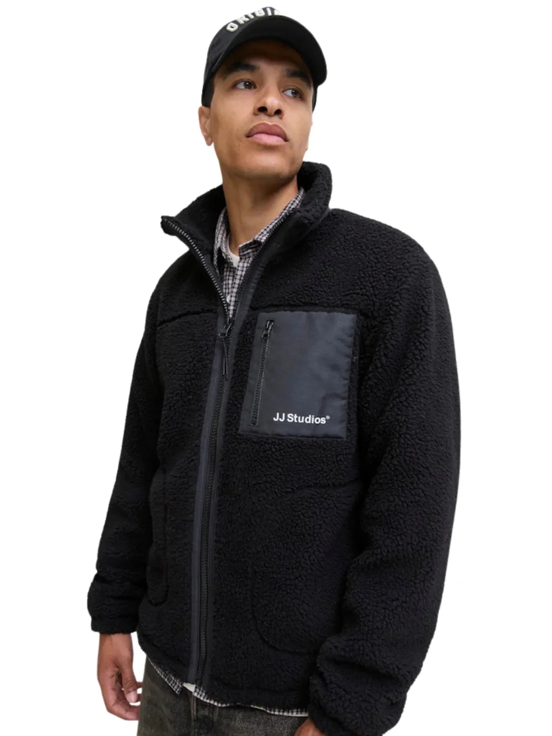 Chaqueta Polar Jack&Jones Soho Negro | Bicos de Fío