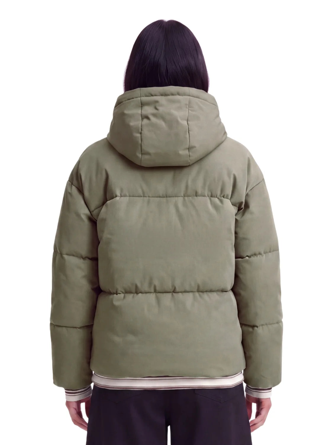 Chaqueta Puffer JJXX Galaxy Verde Bungee | Bicos de Fío
