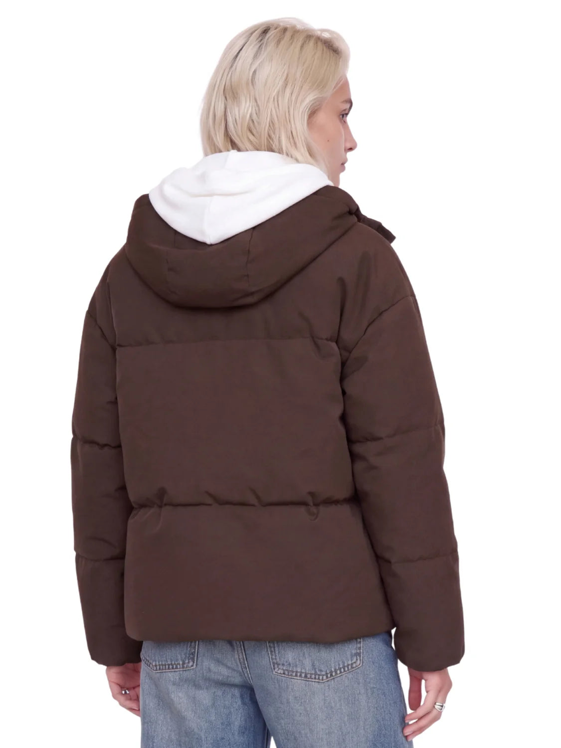 Chaqueta Puffer JJXX Galaxy Marrón Java | Bicos de Fío