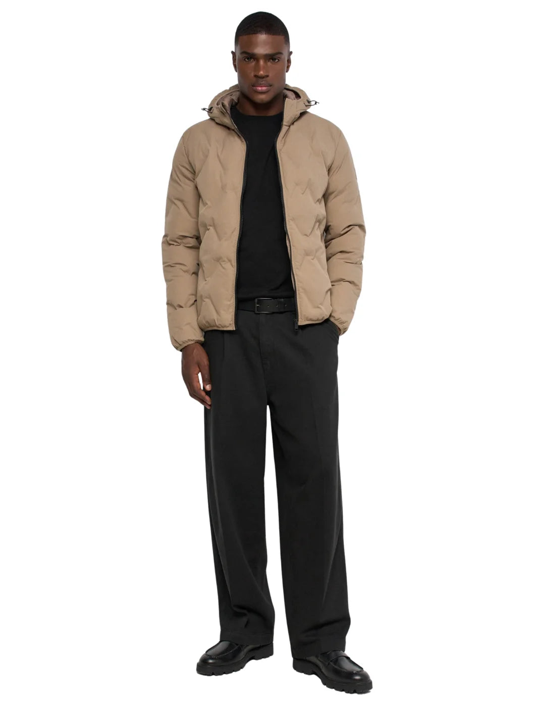 Chaqueta Puffer Salsa Jeans Beige | Bicos de Fío