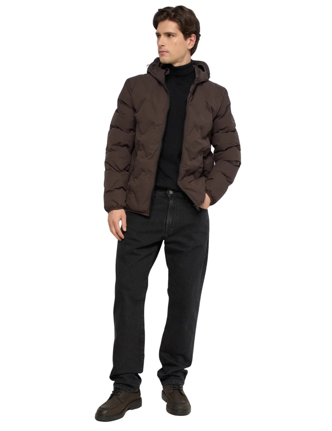 Chaqueta Puffer Salsa Jeans Marrón | Bicos de Fío