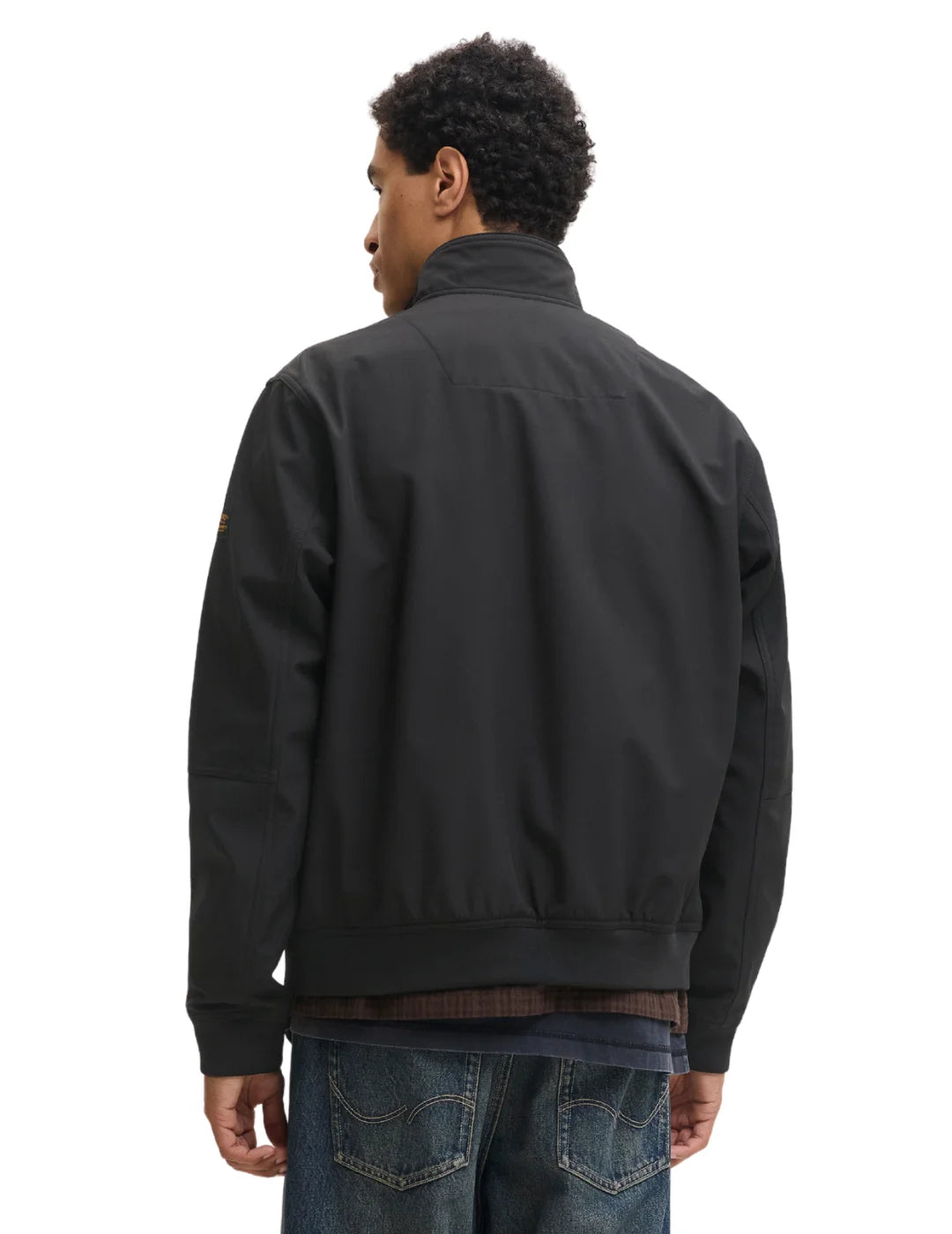 Bomber Softshell Jack&Jones Eliam Negro | Bicos de Fío