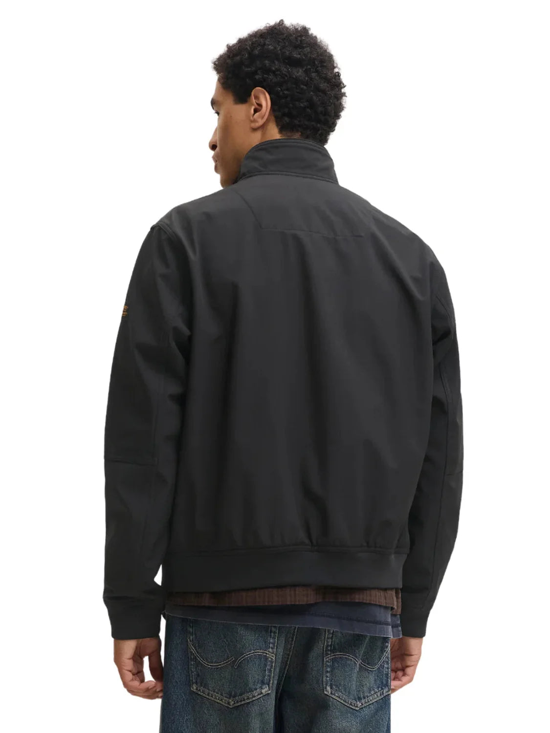Bomber Softshell Jack&Jones Eliam Negro | Bicos de Fío