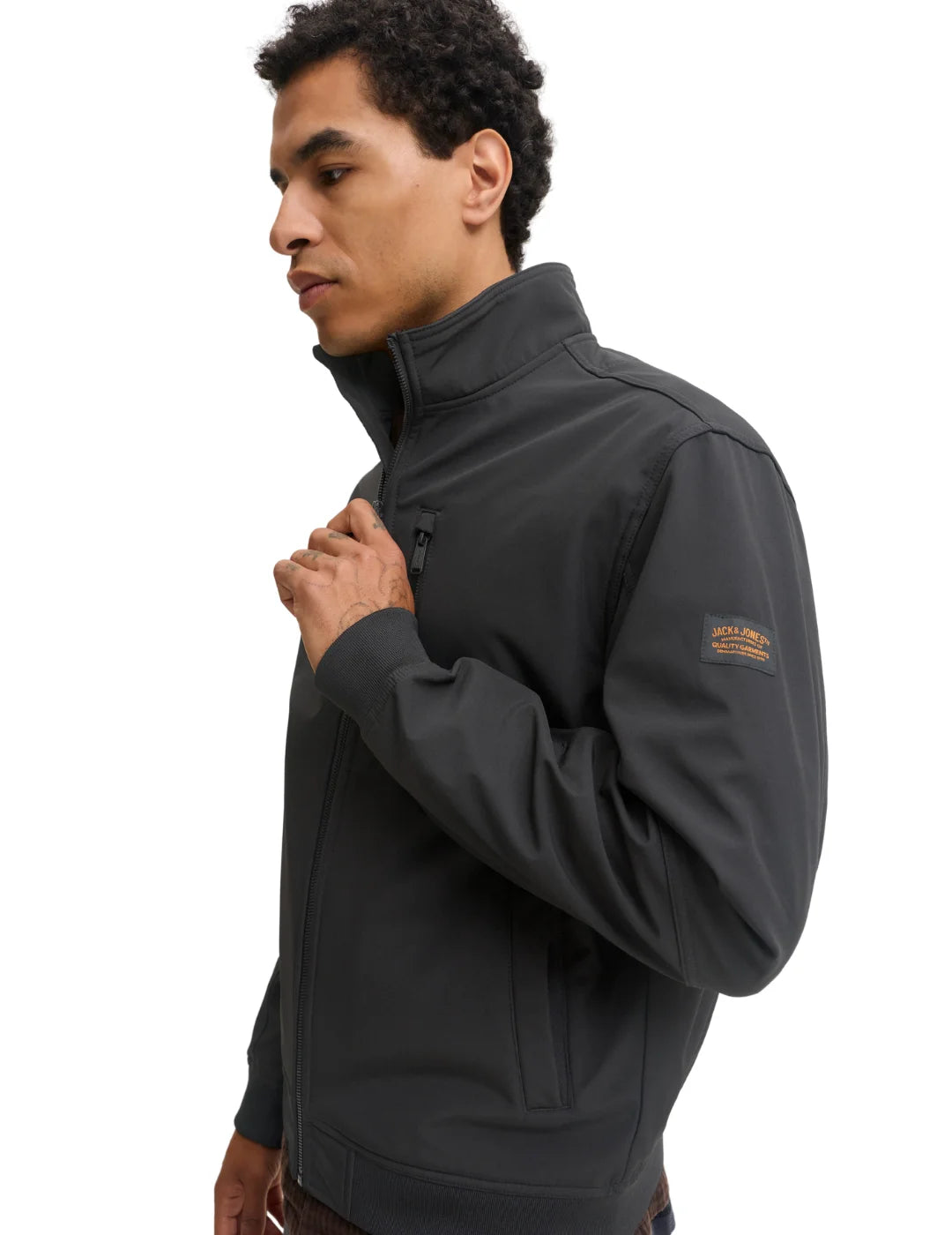 Bomber Softshell Jack&Jones Eliam Negro | Bicos de Fío