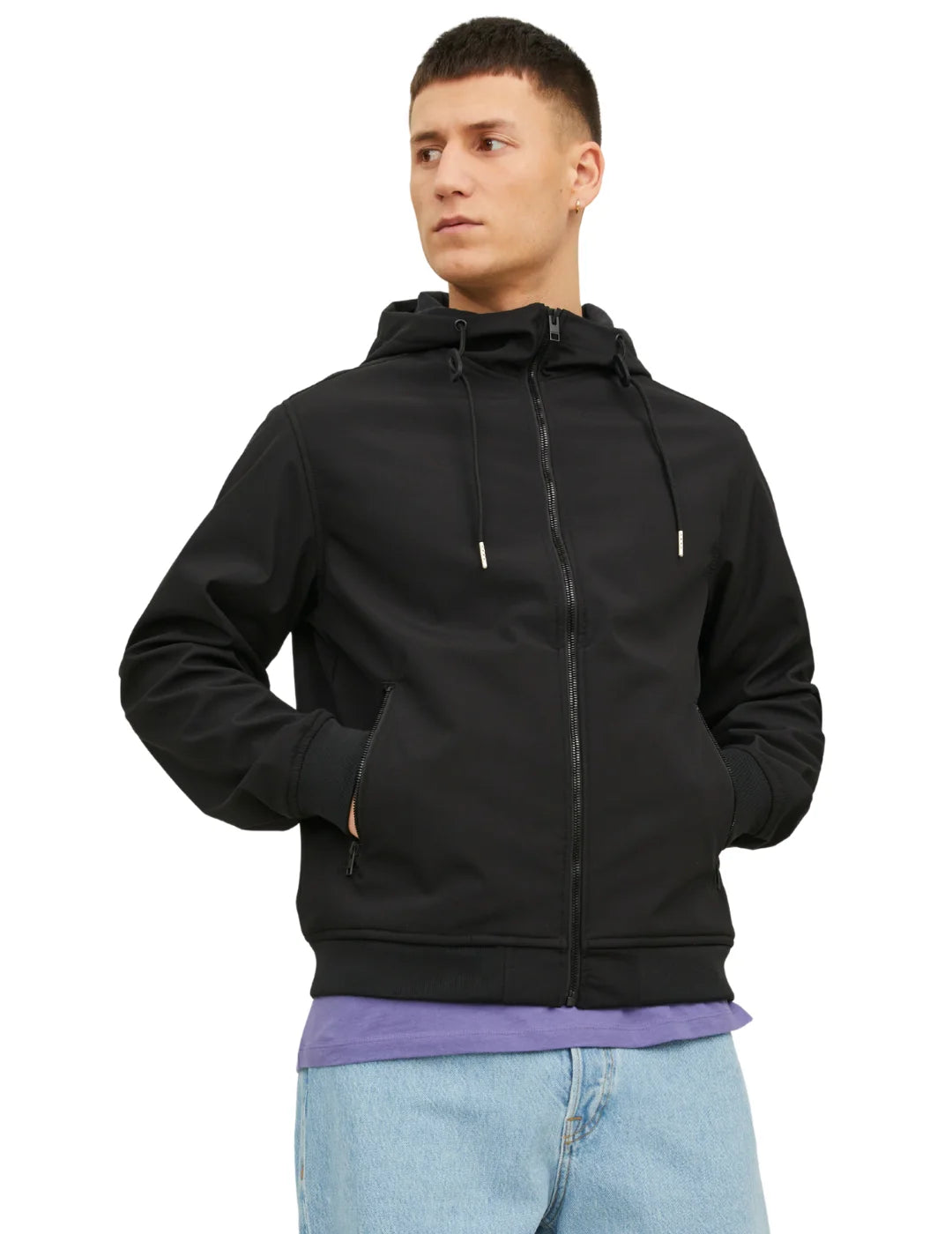 Chaqueta Softshell Jack&Jones Basic Negro | Bicos de Fío