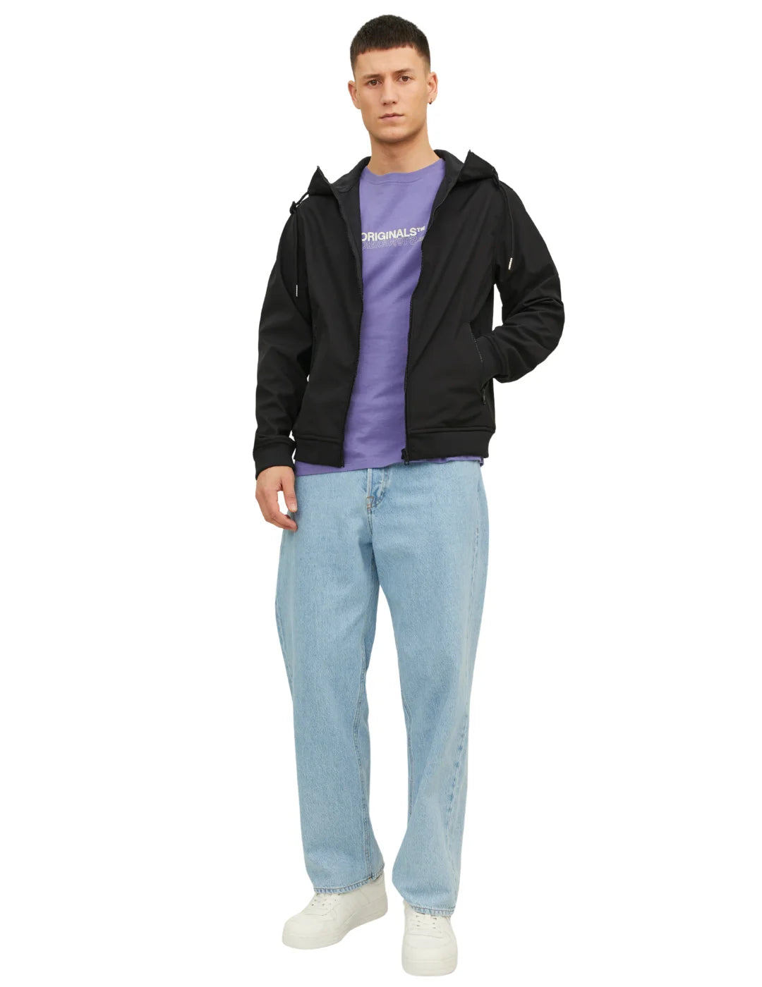 Chaqueta Softshell Jack&Jones Basic Negro | Bicos de Fío