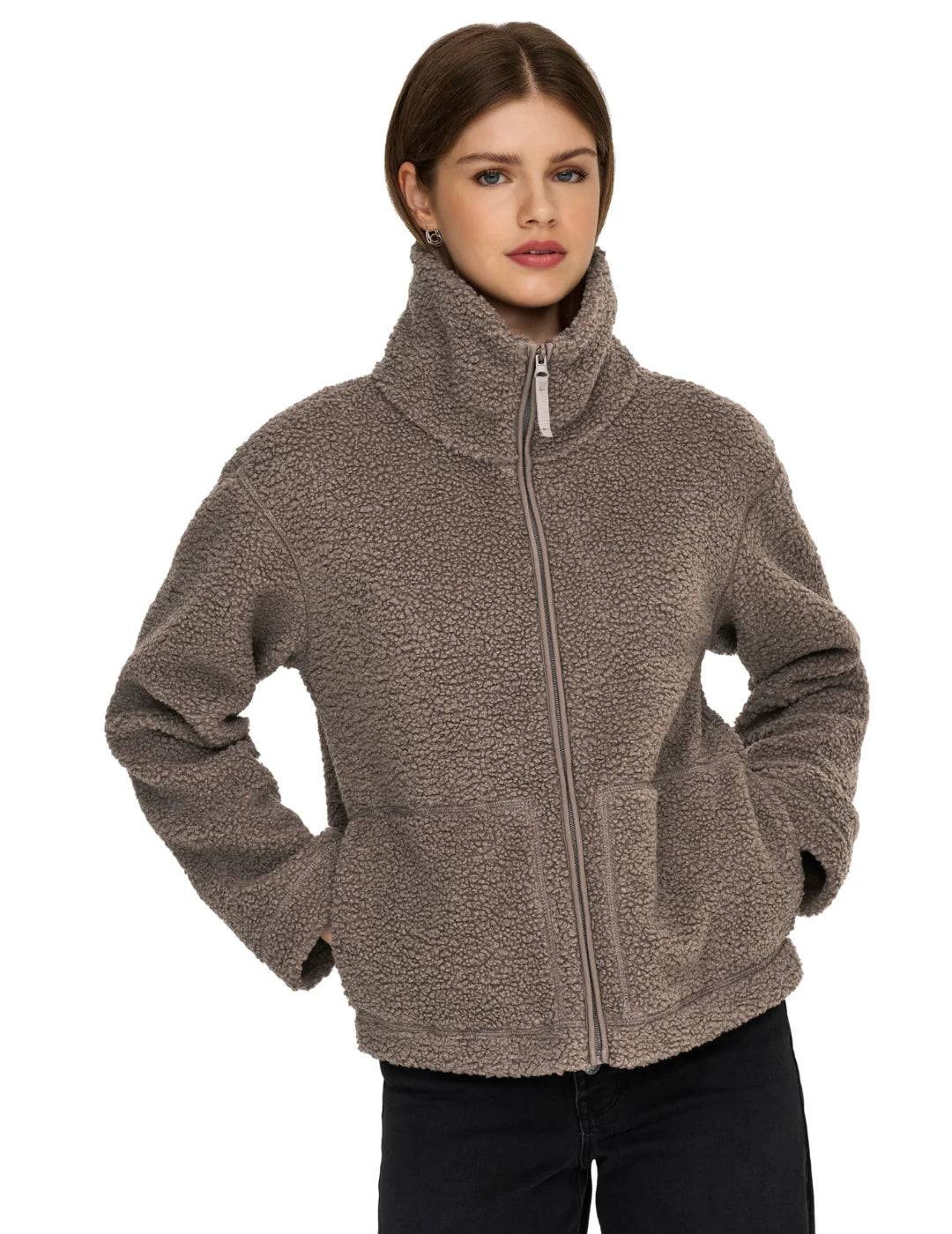 Chaqueta Teddy ONLY Megan Wallnut | Bicos de Fío
