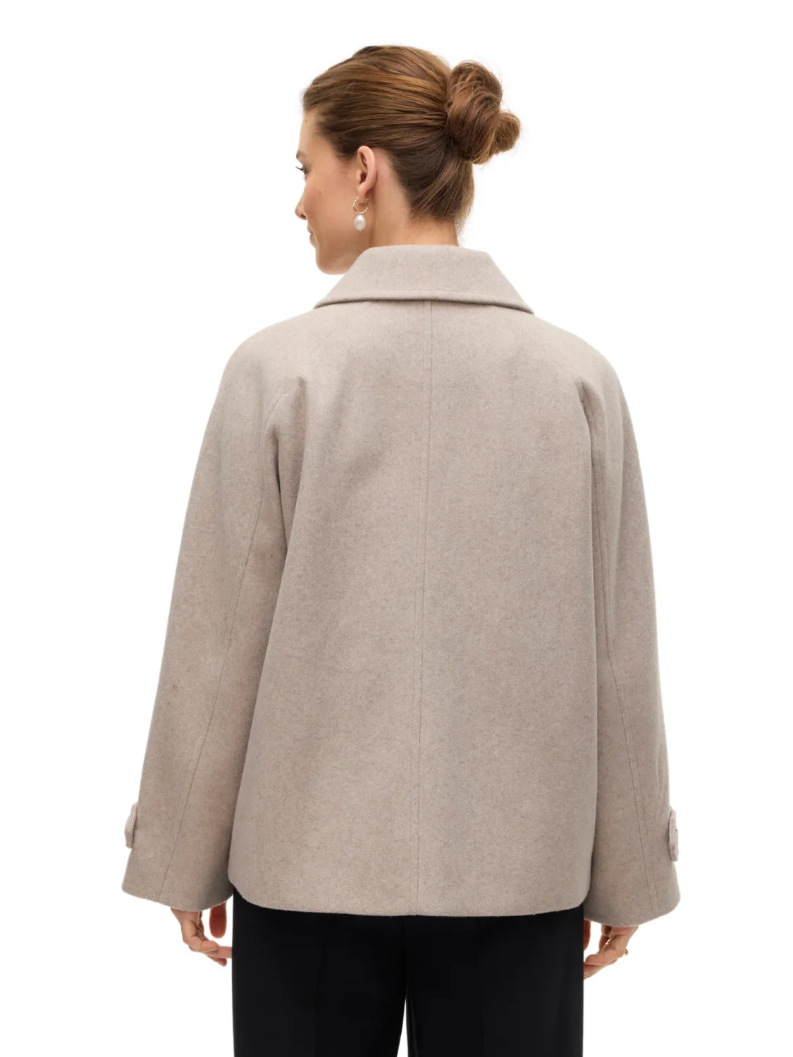 Chaqueta Paño Vero Moda Aware Beige | Bicos de Fío