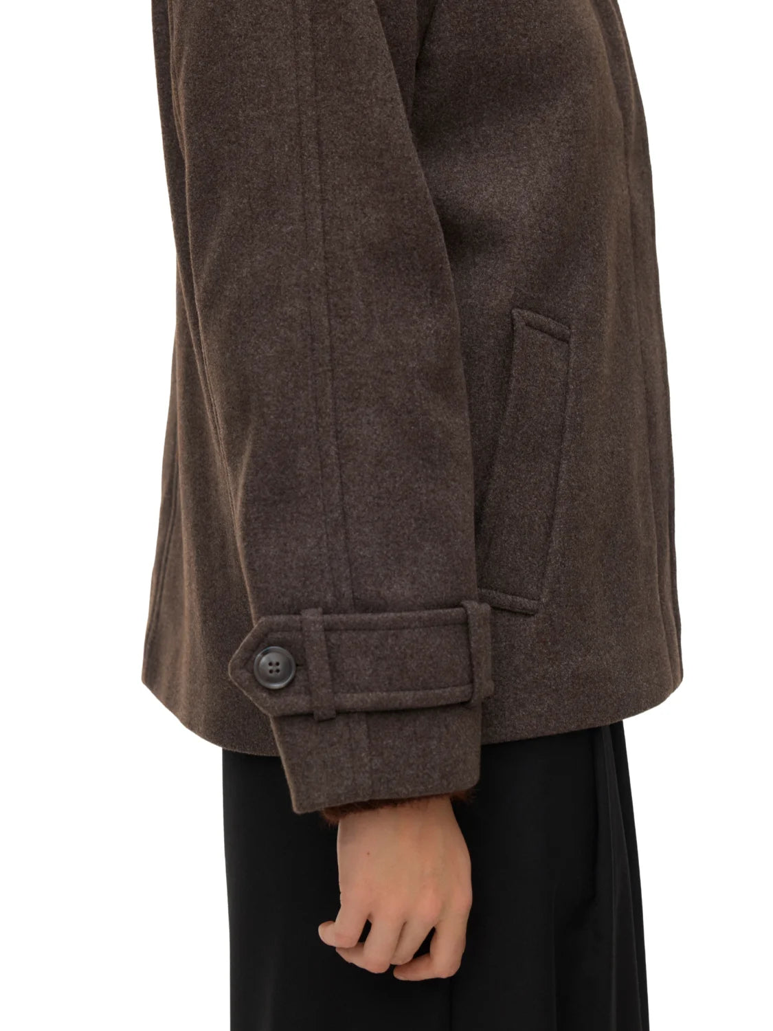 Chaqueta Paño Vero Moda Aware Sabine Marrón Café