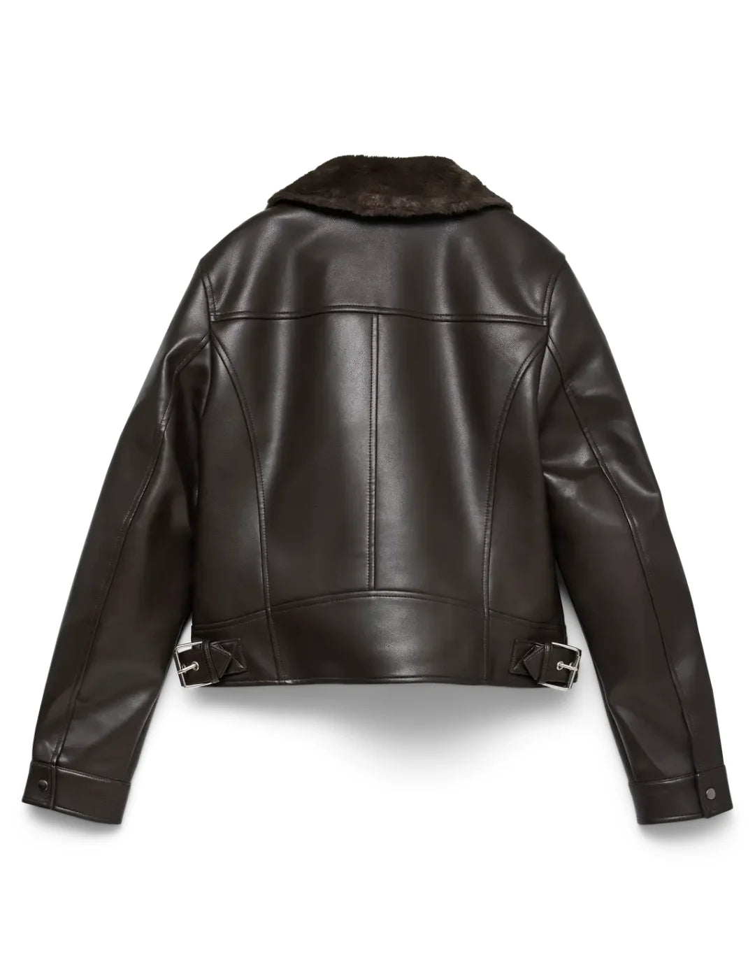 Biker Corta Vero Moda Hailey Marrón Chocolate | Bicos de Fío