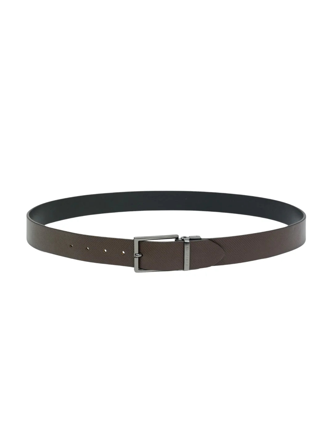 Cinturón Cuero Reversible Salsa Jeans Marrón-Negro | Bicos de Fío