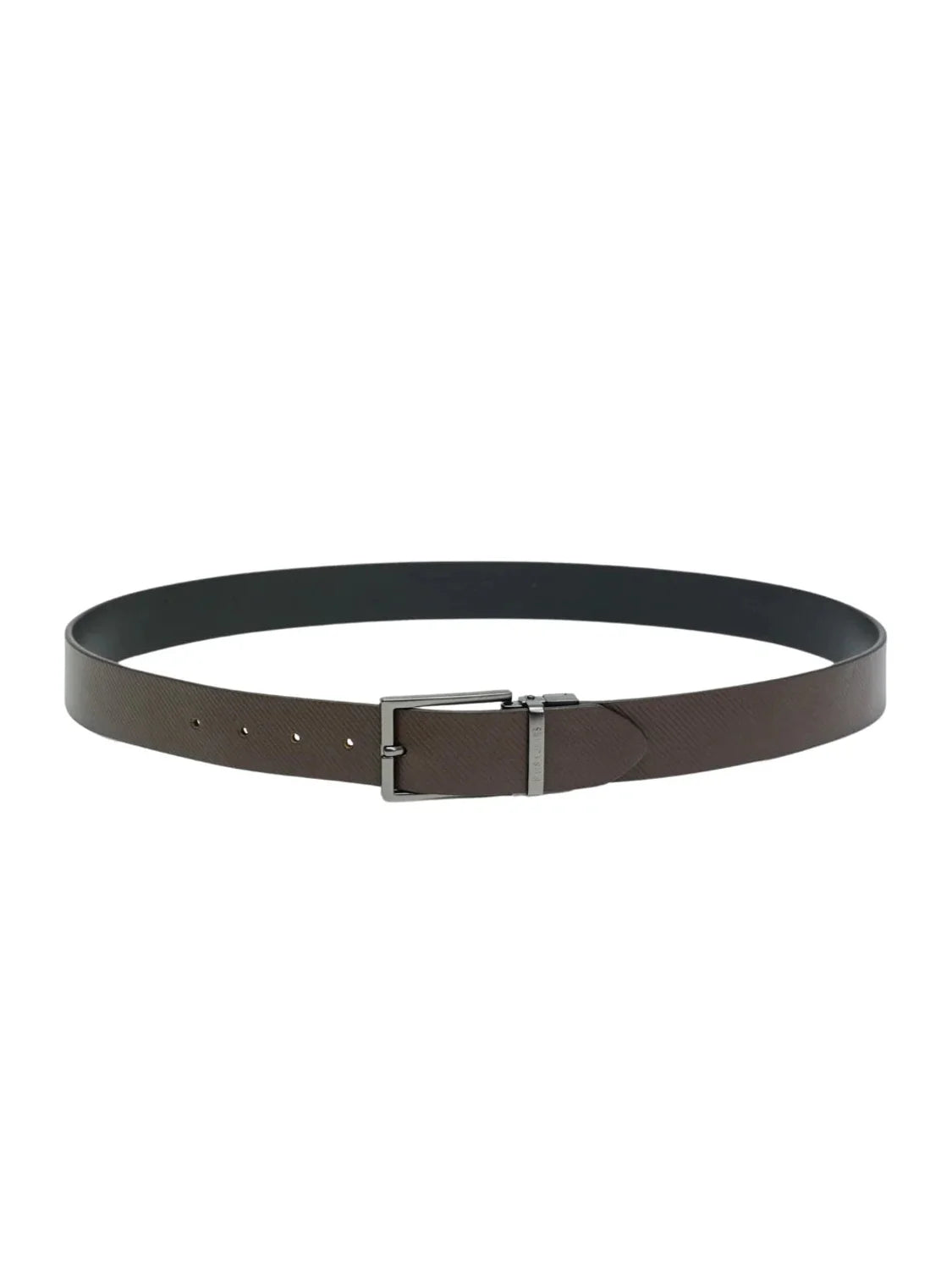 Cinturón Cuero Reversible Salsa Jeans Marrón-Negro | Bicos de Fío