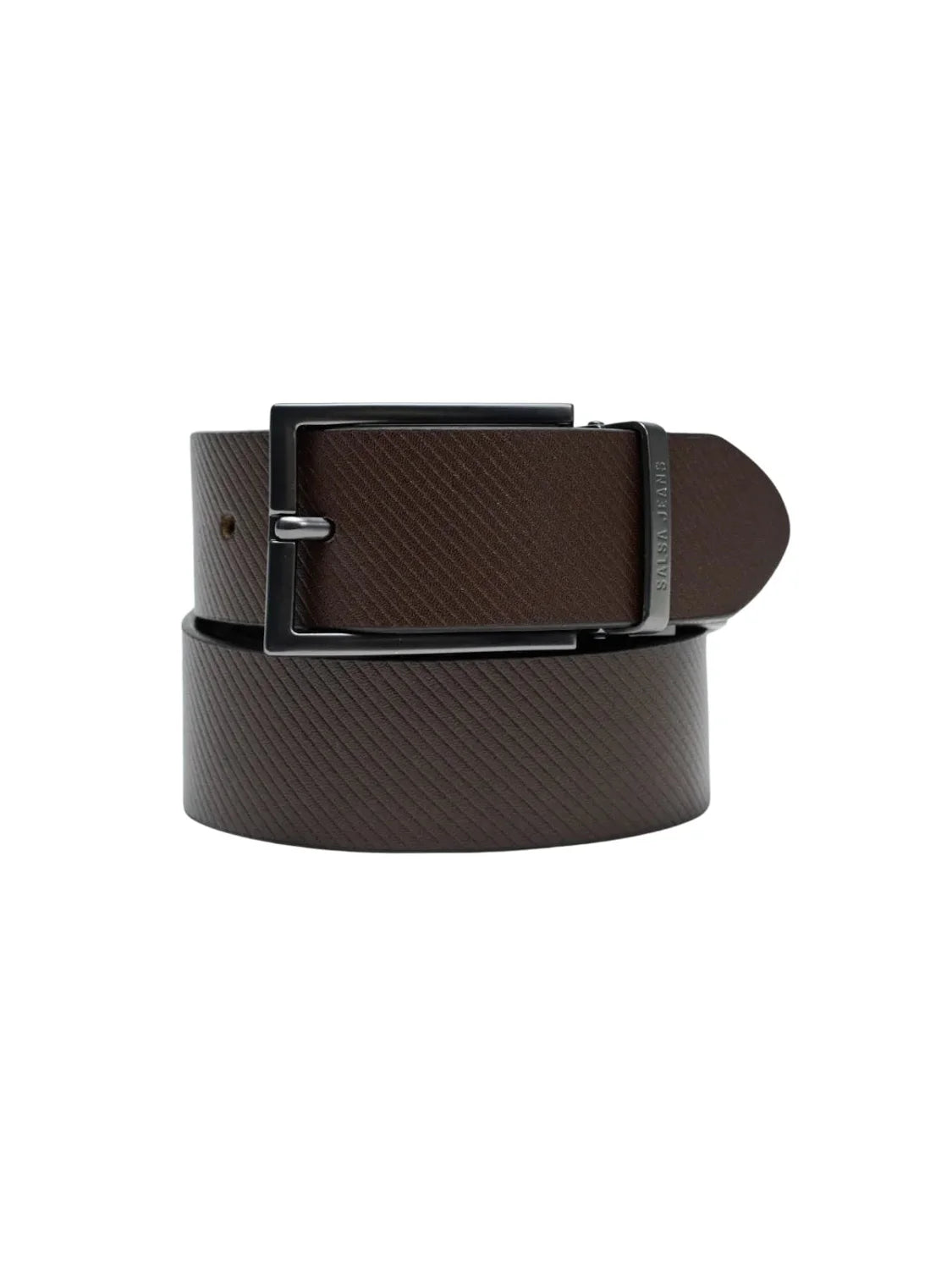 Cinturón Cuero Reversible Salsa Jeans Marrón-Negro | Bicos de Fío